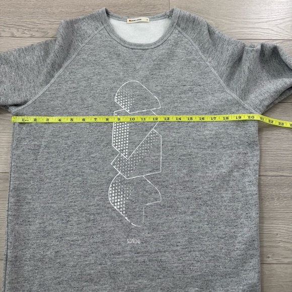 Marine Layer Sweatshirt Mens Gray Geometric Print Pullover Comfort Lounge - Picture 9 of 9